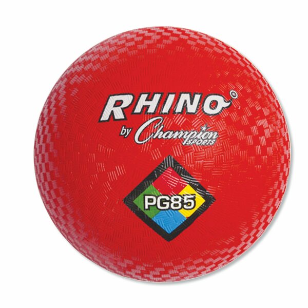 Champion Sports Ball, 8-1/2", Playground, Red PG85